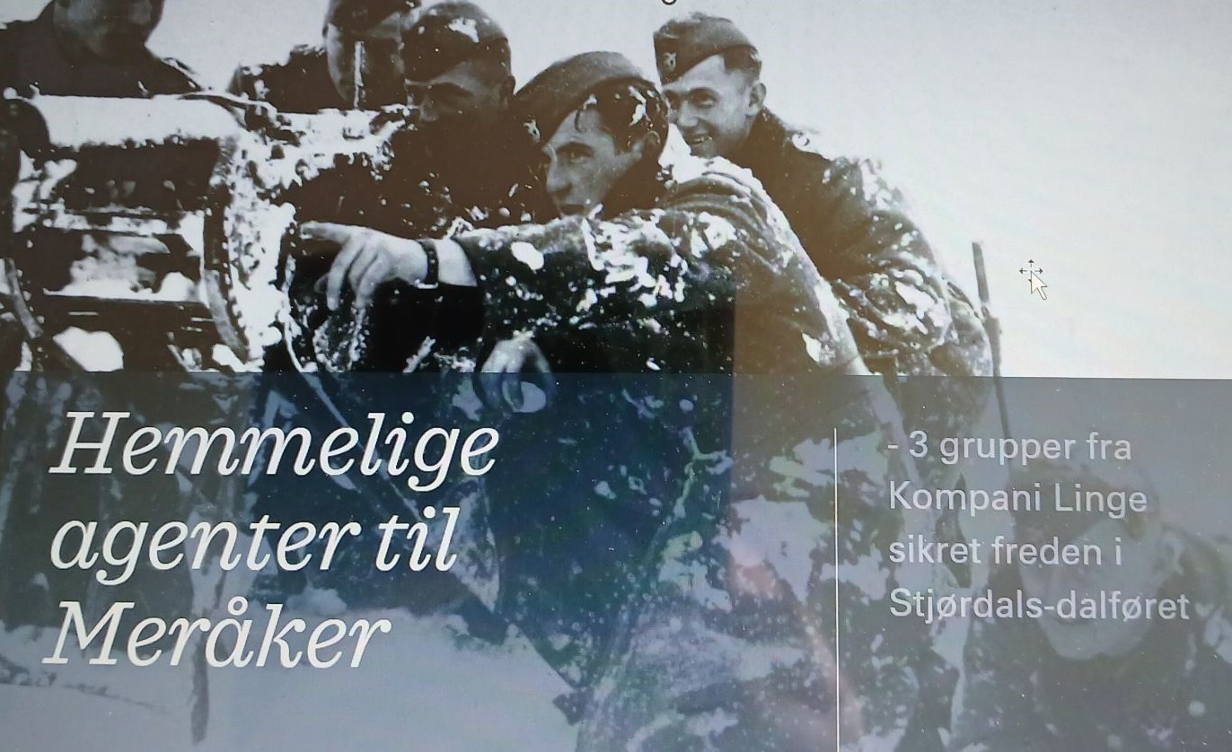 Hemmelige agenter til Meråker i 1945!